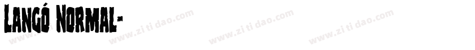 Langó Normal字体转换
